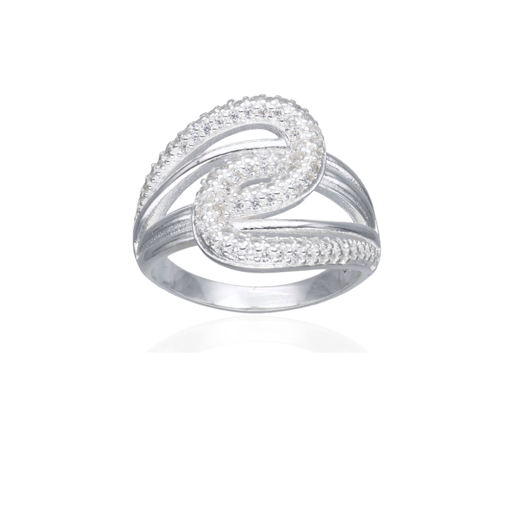 Anillo Leticia Plata 925 circones pavé