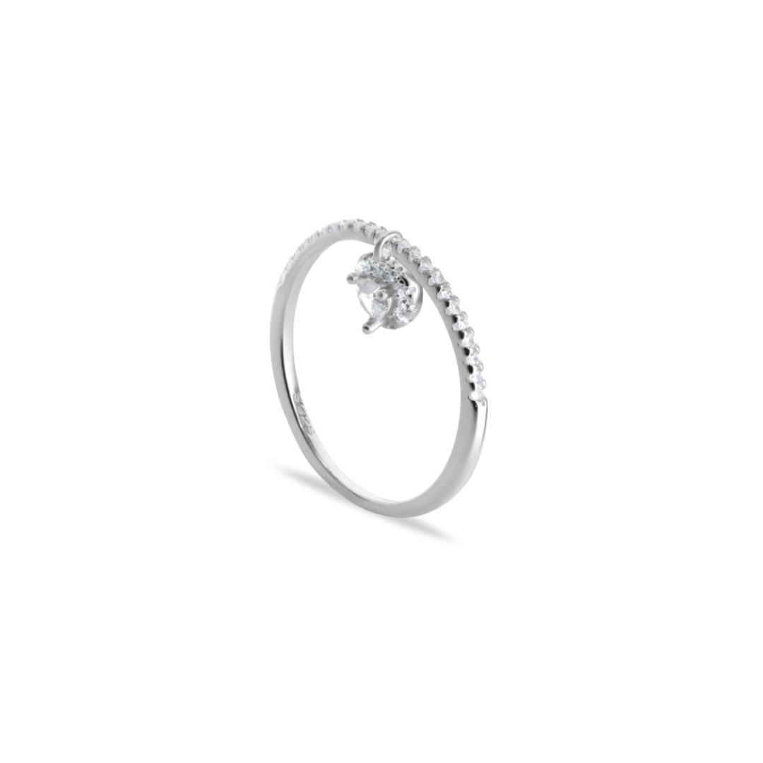 Anillo Brillo Eterno - Plata y circones