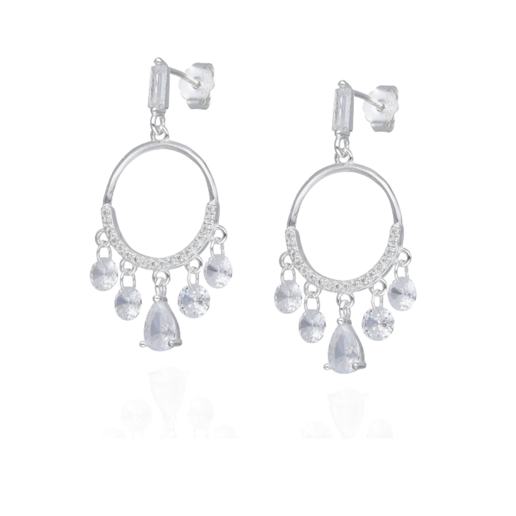 Pendientes Clara-Plata 925-Circones Colgantes