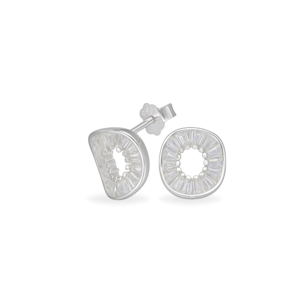 Aros Lucenza – Plata 925 con Circones Baguette