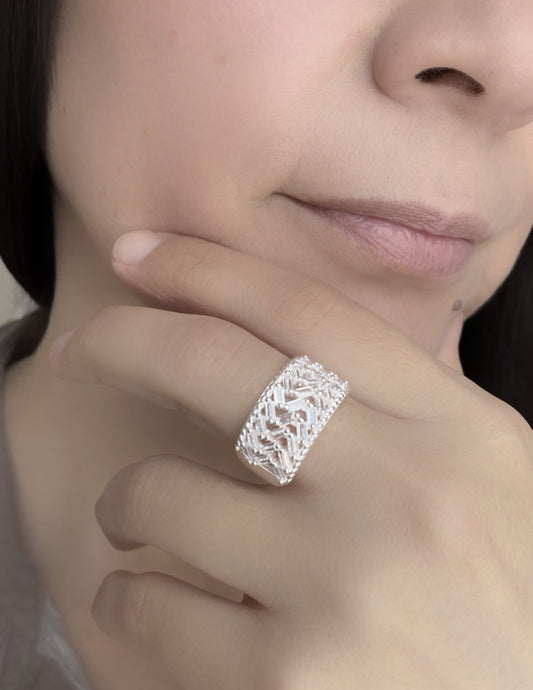 Anillo Isabella-Plata925-Circones Baguette