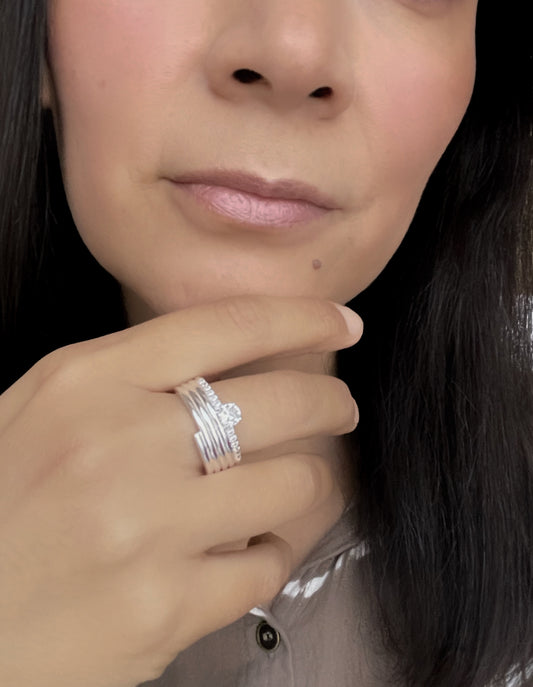 Anillo Dorotea-Plata 925-Circones