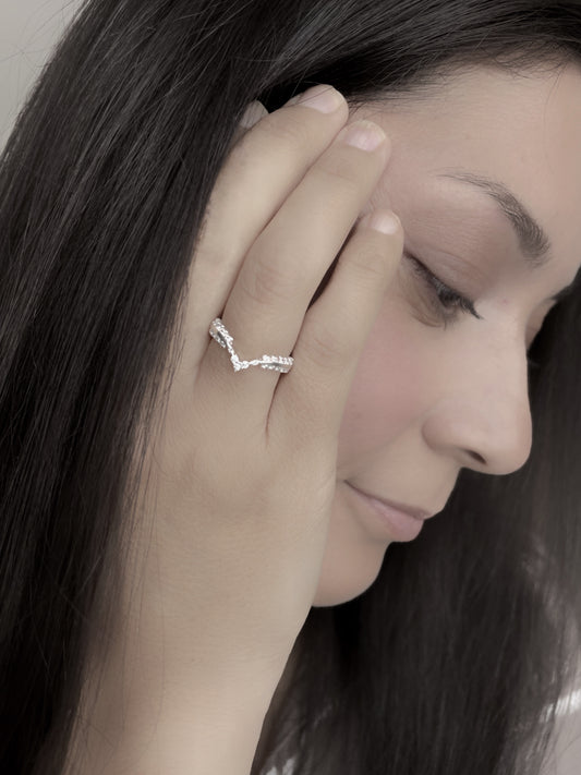 Anillo Grecia Plata 925 y Circones