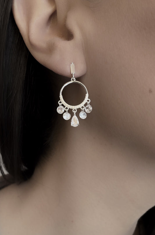 Pendientes Clara-Plata 925-Circones Colgantes