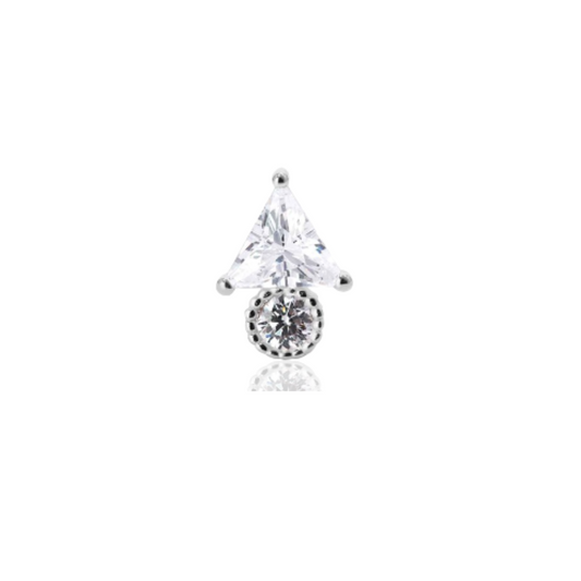Piercing Lumi en plata 925 con circones