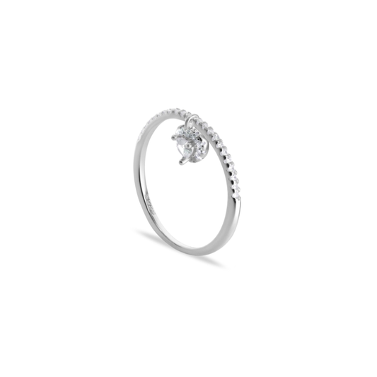 Anillo Brillo Eterno - Plata y circones