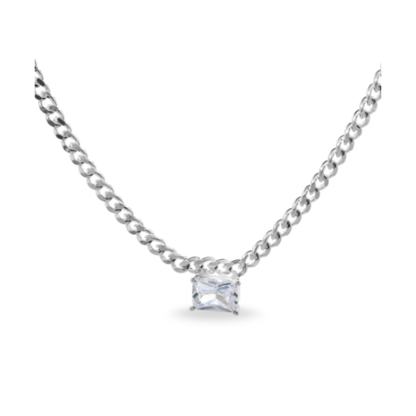 Collar Square Shine – Plata 925