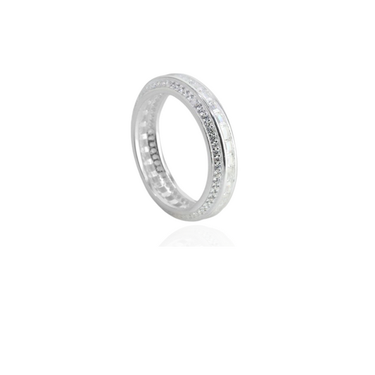 Anillo Victoria Plata925 Doble banda circones